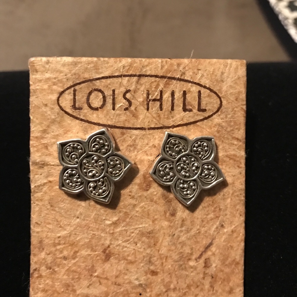COPY - Lois Hill-sterling silver flower earrings